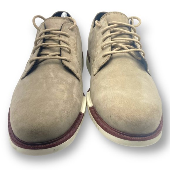 Cole Haan Shoes Men’s 10.5 M Oxfords derbys Tan Suede Plain Toe Grand Os C21556 - Picture 4 of 8